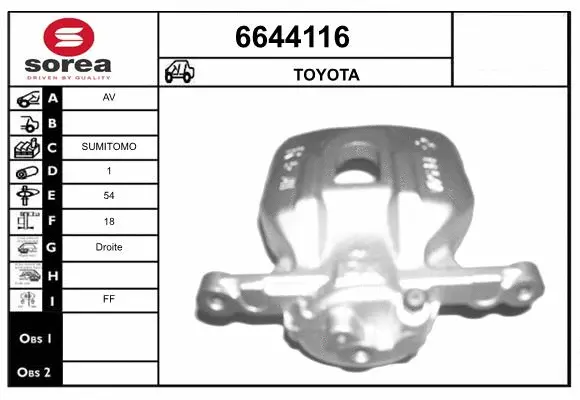 Brake Caliper (6644116)