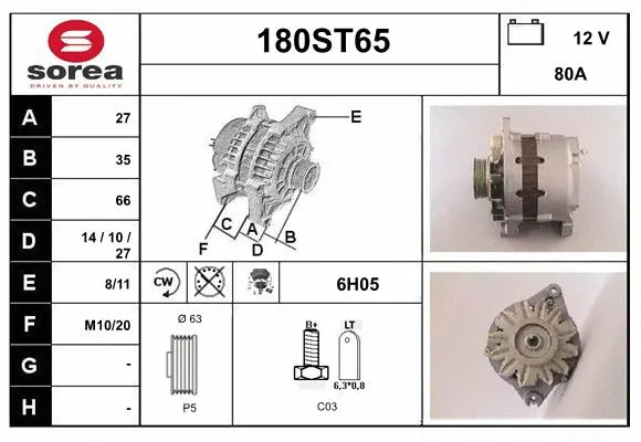 Alternator (180ST65)
