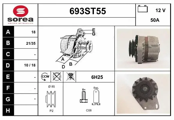 Alternator (693ST55)