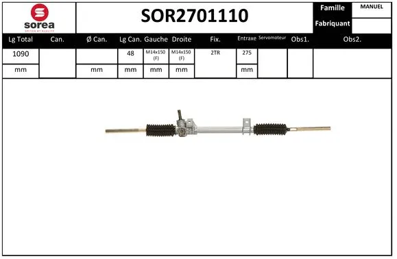 Steering Gear (SOR2701110)