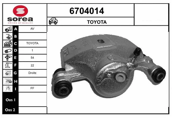 Brake Caliper (6704014)