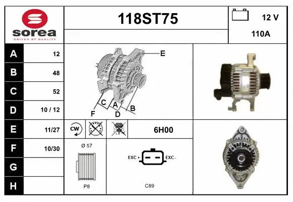Alternator (118ST75)