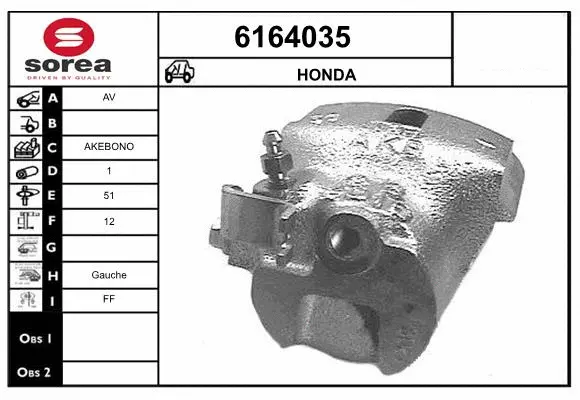 Brake Caliper (6164035)
