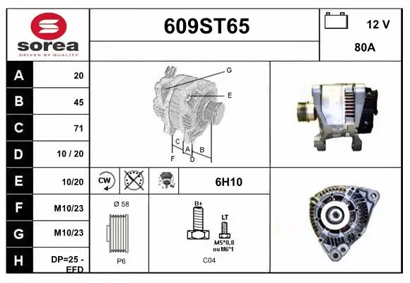 Alternator (609ST65)