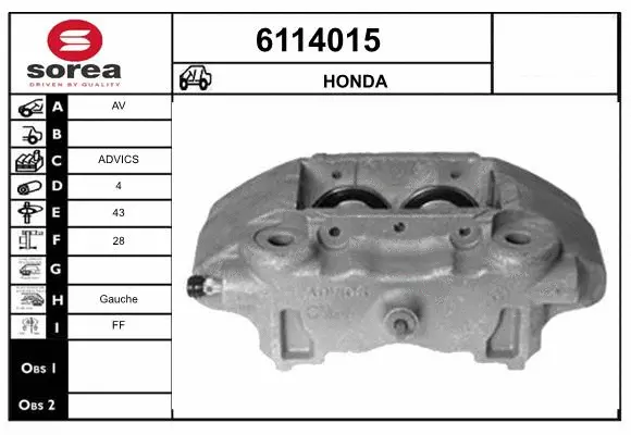 Brake Caliper (6114015)
