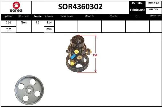 Hydraulic Pump, steering (SOR4360302)