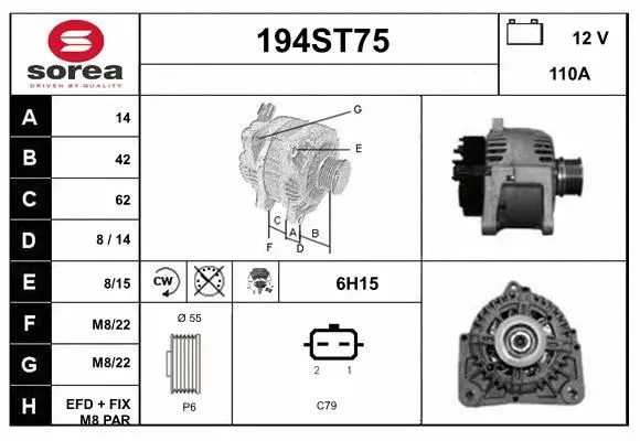 Alternator (194ST75)