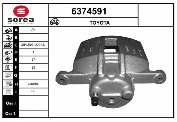 Brake Caliper (6374591)