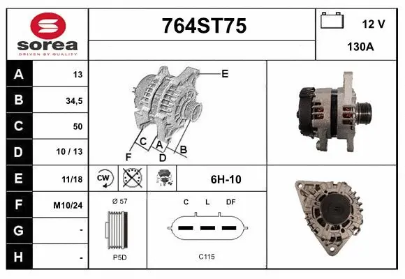 Alternator (764ST75)