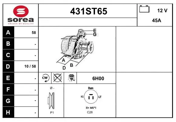 Alternator (431ST65)