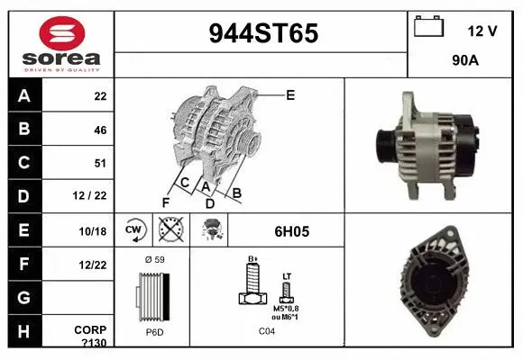 Alternator (944ST65)