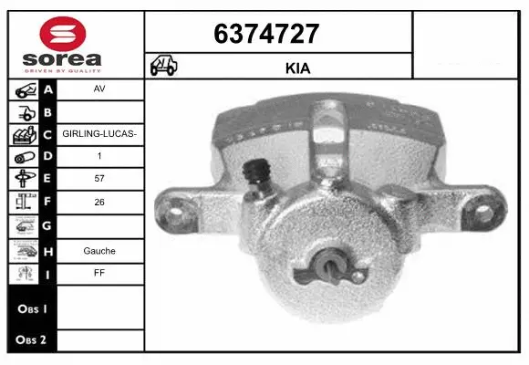 Brake Caliper (6374727)