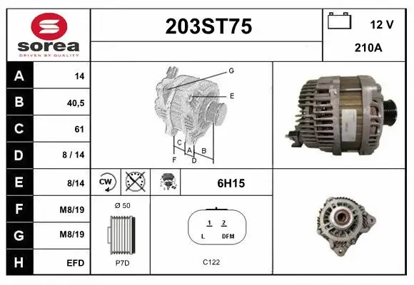 Alternator (203ST75)