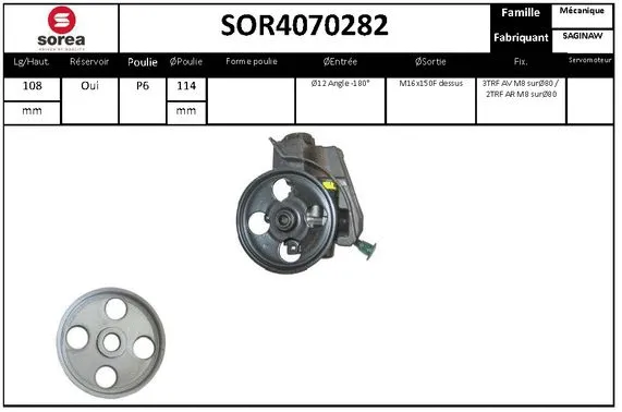 Hydraulic Pump, steering (SOR4070282)