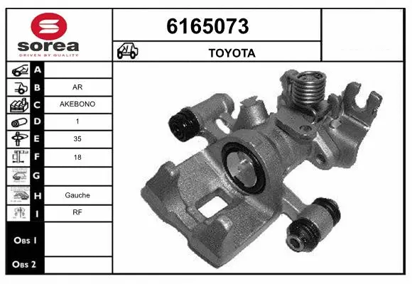 Brake Caliper (6165073)