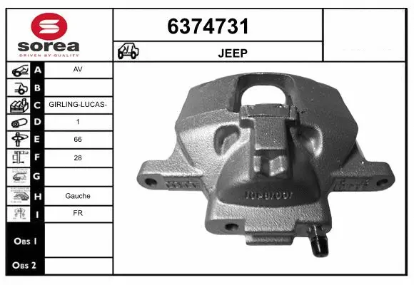 Brake Caliper (6374731)
