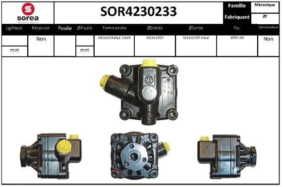 Hydraulic Pump, steering (SOR4230233)