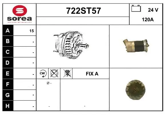 Alternator (722ST57)