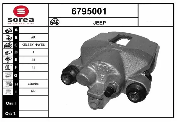 Brake Caliper (6795001)