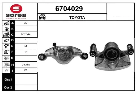 Brake Caliper (6704029)