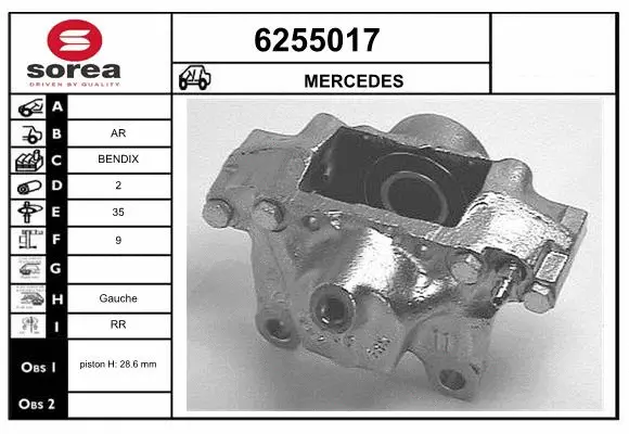 Brake Caliper (6255017)