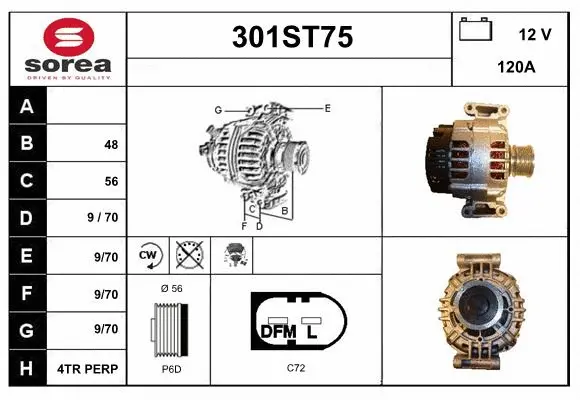 Alternator (301ST75)