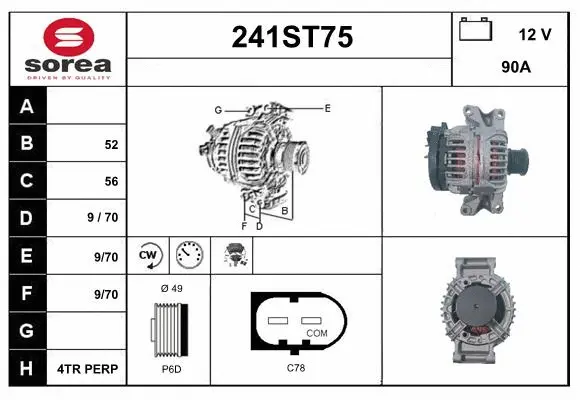 Alternator (241ST75)