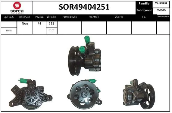 Hydraulic Pump, steering (SOR49404251)