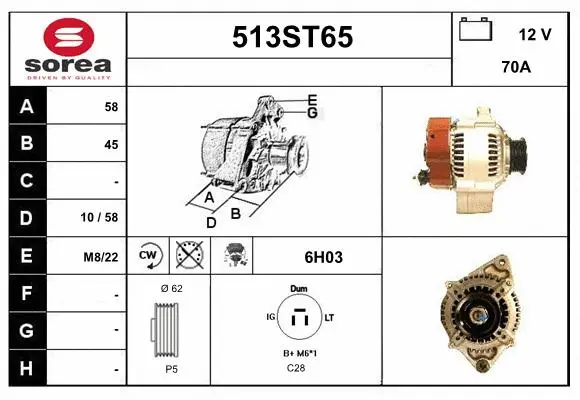 Alternator (513ST65)