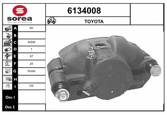 Brake Caliper (6134008)