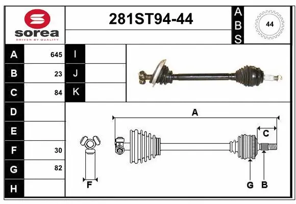 Drive Shaft (281ST94-44)