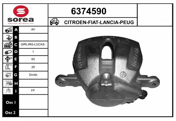 Brake Caliper (6374590)