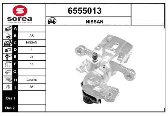 Brake Caliper (6555013)