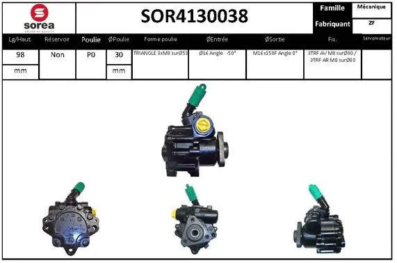 Hydraulic Pump, steering (SOR4130038)