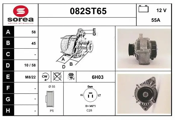 Alternator (082ST65)