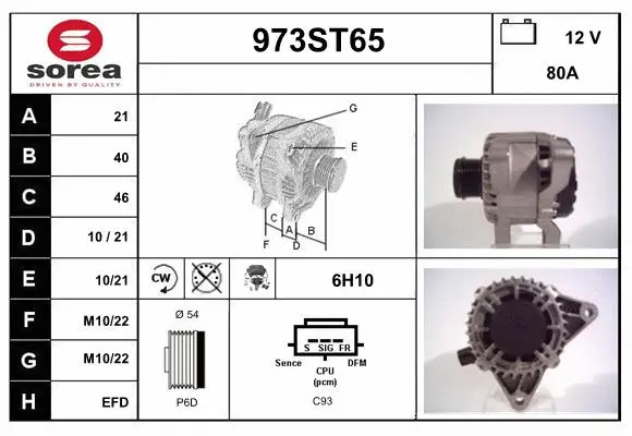 Alternator (973ST65)