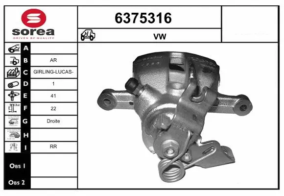 Brake Caliper (6375316)