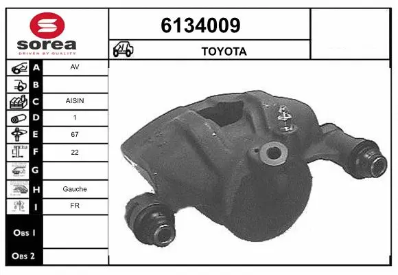 Brake Caliper (6134009)