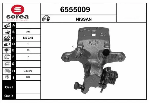 Brake Caliper (6555009)