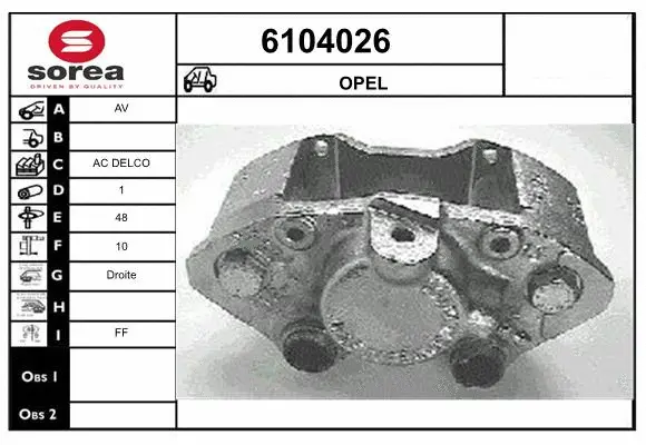 Brake Caliper (6104026)