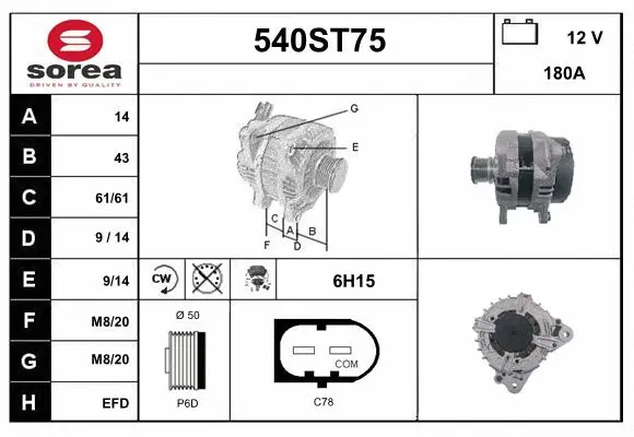 Alternator (540ST75)