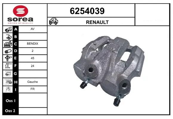 Brake Caliper (6254039)