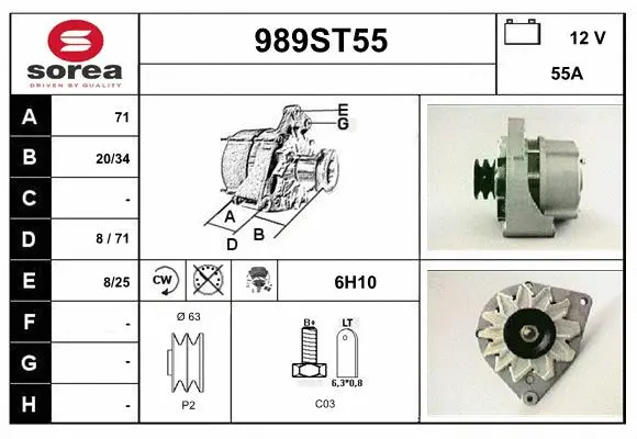 Alternator (989ST55)