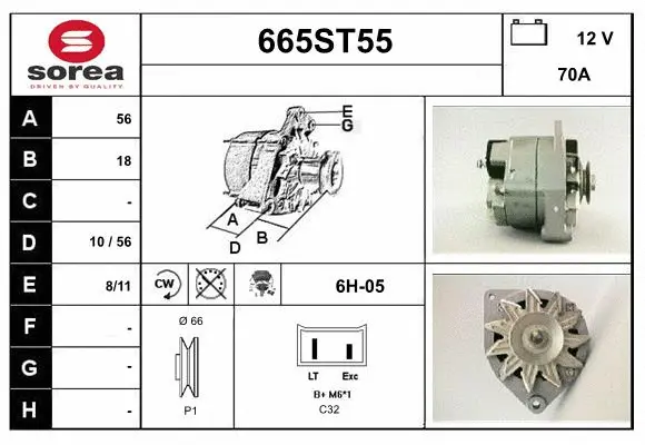 Alternator (665ST55)