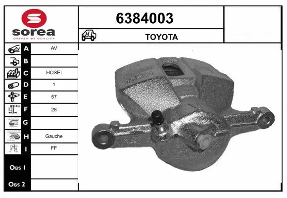 Brake Caliper (6384003)