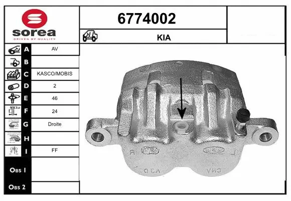 Brake Caliper (6774002)
