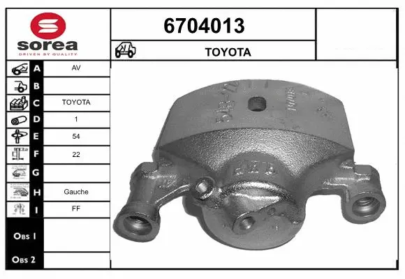 Brake Caliper (6704013)