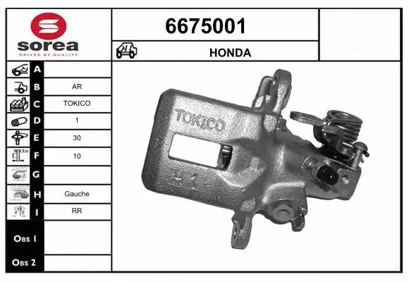 Brake Caliper (6675001)