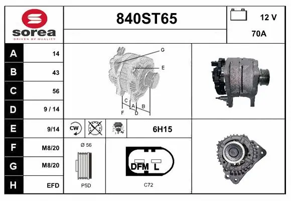 Alternator (840ST65)