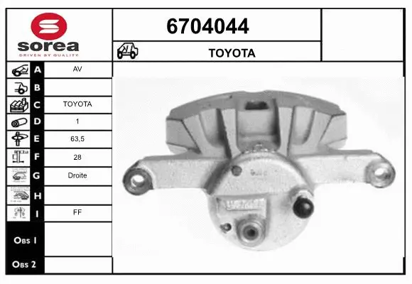 Brake Caliper (6704044)
